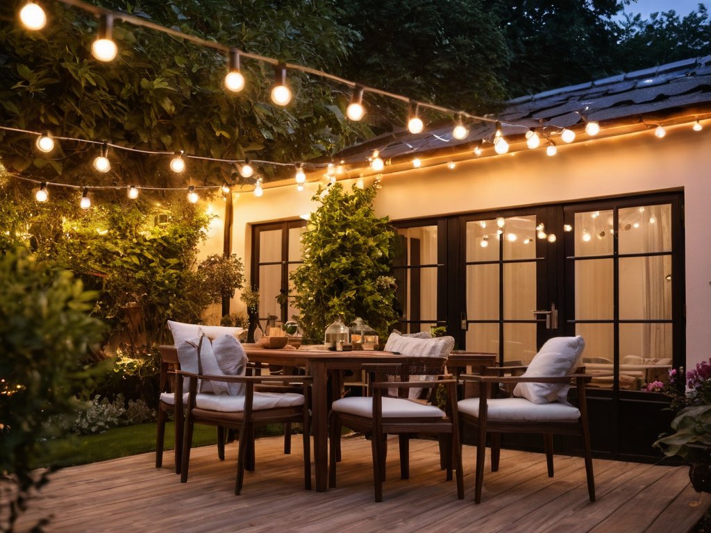 Lichterkette Garten 10m