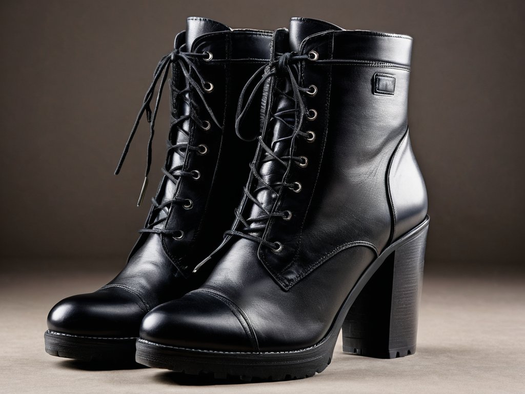 Damen-Stiefel Leder Gr. 39